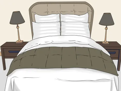 Симпатичная собачья или кошачья кровать в мультяшном стиле, изолированная  на белом фоне. Аксессуар для домашних животных, удобная кроватка, подушка  для отдыха. - Ozero - российский фотосток