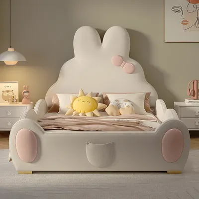 Детская мебель, кровать принцессы для девочек, мультяшное детское  постельное белье, высота 1,2 м, коробка, кровать для хранения | AliExpress