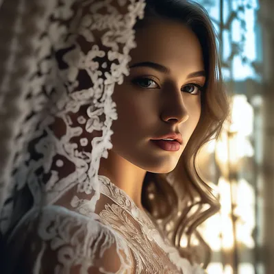Короткое свадебное платье из хлопкового кружева купить в Москве