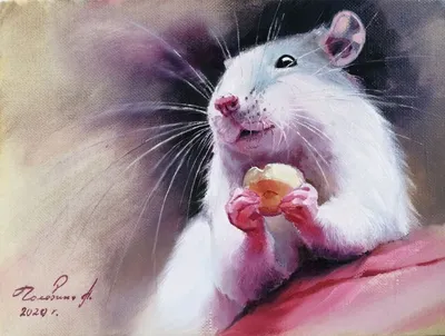милая мультяшная коричневая мышь или крыса с яркими цветами и листьями PNG  , азиатка, или, элемент PNG картинки и пнг рисунок для бесплатной загрузки