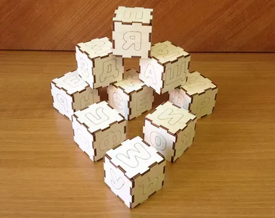 Деревянный Вечный Календарь с кубиками ➤ Купить в подарок