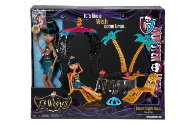 Набор MONSTER HIGH Школа Монстров 13 Желаний МонстроСтическая вечеринка с  куклой 7720Y - купить с доставкой в интернет-магазине ДеНМа77