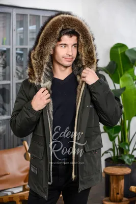 Заказать Зимнюю мужскую куртку - парку на мехе с доставкой | Артикул:  VR-387-2-80-VL-H