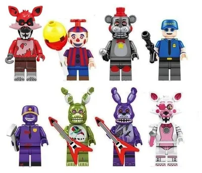 Bonnie Bear Action Figure Toys | Custom Lego Fnaf Minifigures | Blocks Kf  Minifigures - Blocks - Aliexpress