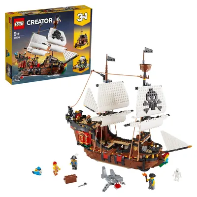 Отзывы о конструктор LEGO Creator 31109 Пиратский корабль - отзывы  покупателей на Мегамаркет | конструкторы LEGO 31109 - 100026632037