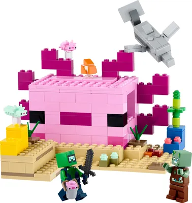 LEGO Minecraft The Axolotl House Building Toy - Imagination Toys