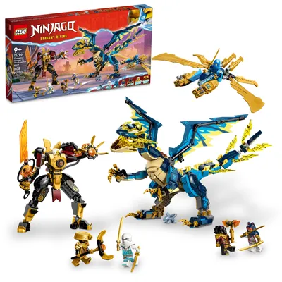 LEGO NINJAGO Elemental Dragon vs. The Empress Mech 71796 Building Toy Set,  Features a Dragon, Mech, Ninja Flyer and 6 Minifigures, Gift for Boys and  Girls Ages 9+ Who Love Ninja Warriors - Walmart.com