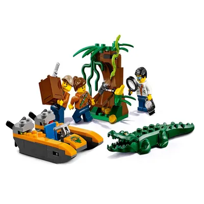 Конструктор LEGO City Jungle Explorers Передвижная лаборатория в джунглях  (60160) купить по цене 3499 ₽ в интернет-магазине Детский мир