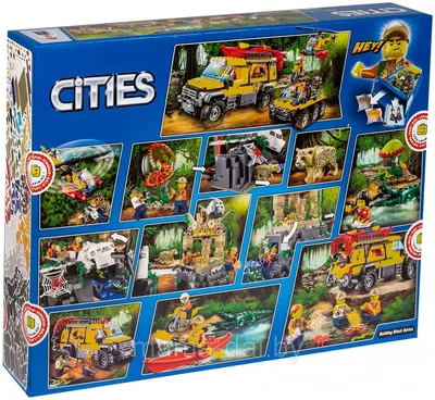 Конструктор Сити Cities Доставка грузов в джунгли 1298 дет LEGO 171906116  купить в интернет-магазине Wildberries