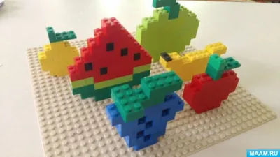 Плоскостное конструирование. Мозаика из кубиков Лего (2 фото). Воспитателям  детских садов, школьным учителям и педагогам - Маам.ру