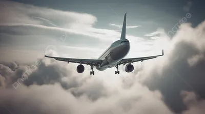 Черный силуэт самолета, летящего самолета или самолетов в воздухе Стоковое  Фото - изображение насчитывающей облако, дело: 197776712