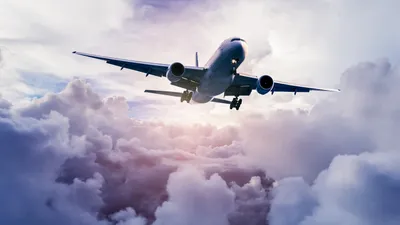 3d визуализация белого пассажирского самолета летящего под дорожным знаком  все включено на фоне голубого неба, путешествия 3д, летнее путешествие,  летняя поездка фон картинки и Фото для бесплатной загрузки