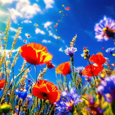 Summer flowers. Летние цветы. PNG. | Цветочные картины, Летние цветы,  Цветочное искусство