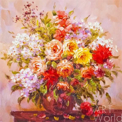 Летние цветы 2» картина Панасюк Натальи маслом на холсте — заказать на  ArtNow.ru