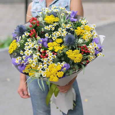 Яркий букет летних цветов — Скачайте на Davno.ru