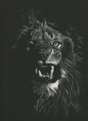 Черно-белое изображение льва Стоковое Фото - изображение насчитывающей  львев, среда: 91131072