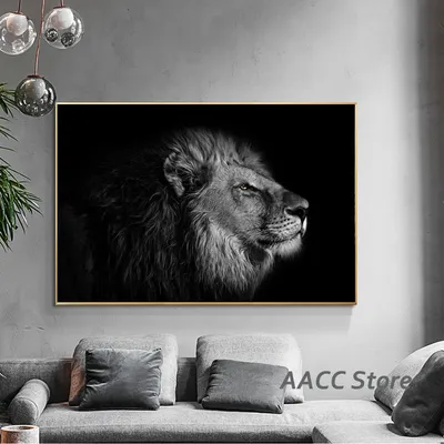 Мультфильм милый черно-белый лев, вектор Иллюстрация Stock | Adobe Stock