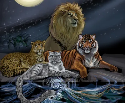 Лев, тигр и медведь живут вместе в американском приюте для животных (Epoca,  Бразилия) | 07.10.2022, ИноСМИ
