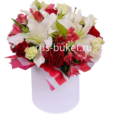 Букет из лилий и красных роз \"От кутюр\" купить в Краснодаре недорого -  доставка 24 часа