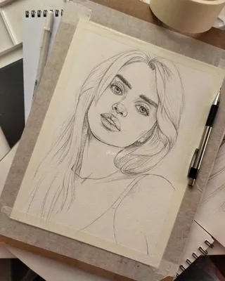 Портрет | Скетч | Portrait | Sketch |Рисунок карандашом | Pencil drawing |  Рисунок лица, Рисунок карандашом, Рисунок