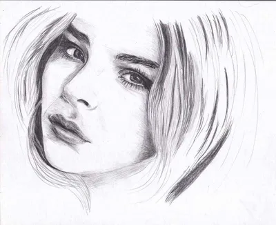 Как нарисовать Портрет девушки карандашом поэтапно