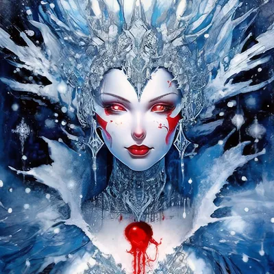 Невероятной красоты Снежная королева,…» — создано в Шедевруме