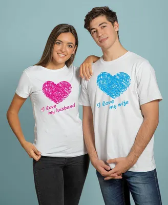 Парные футболки для парня и девушки \"Люблю своего котика\" (ID#1338603361),  цена: 1054 ₴, купить на Prom.ua