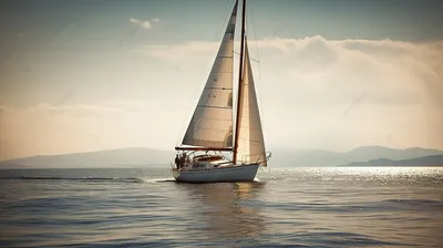 Бесплатное изображение: Парусная лодка, водный транспорт, парусный спорт,  Голубое небо, яхта, парус, вода, море, корабль