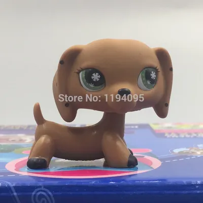 Lps Кошка Животное магазин игрушек такса собака редкая коричневая Колбаса  Собака с зелеными глазами снежинки | AliExpress