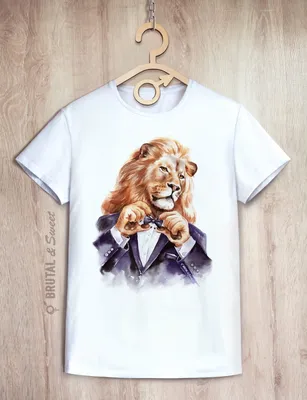 Мужская футболка «Светский лев»