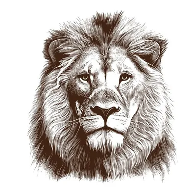 Рисунок карандашом льва для срисовки - 47 фото