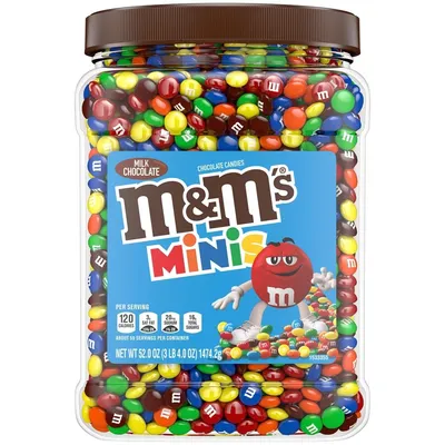 M and Ms Milk Chocolate Candy, 3.1 Ounce -- 12 per case.