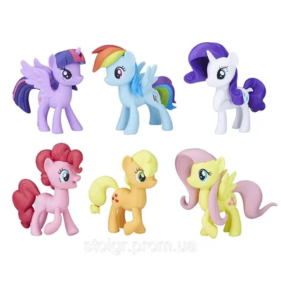 My Little Pony Meet The Mane Ponies Май літл поні набір фігурок 6 штук  Раріті Флатершай Епл джек Рейнбоу деш (ID#1027982606), цена: 2199 ₴, купить  на Prom.ua