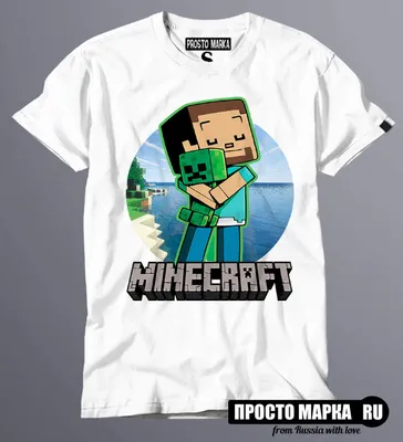 Купить Футболка Minecraft Майнкрафт детская для мальчиков за 861р. с  доставкой