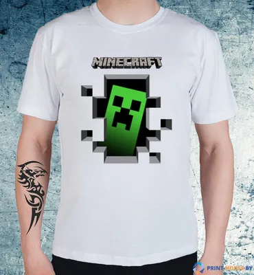 Футболка Minecraft 116, 122, 128 рост - Интернет-магазин \"Мій герой\"