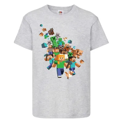 Детская футболка для мальчика Майнкрафт (коллекции Minecraft) за 799 ₽  купить в интернет-магазине Print Bar (MCR-273835) ✌