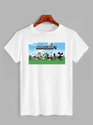 Minecraft - Майнкрафт детская футболка с коротким рукавом (цвет: лимон) |  Все футболки интернет магазин футболок. Дизайнерские футболки, футболки The  Mountain, Yakuza, Liquid Blue
