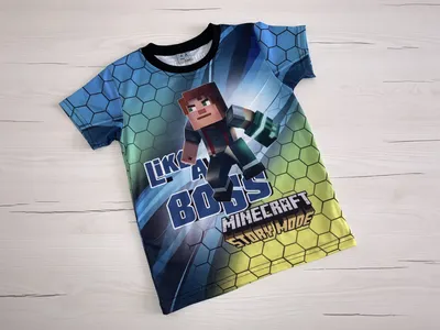 Футболка Minecraft для мальчика 6-7 лет, 116-122 см: 240 грн. - Одежда для  мальчиков Конотоп на Olx