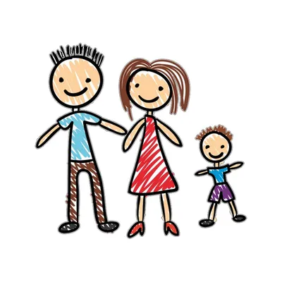 Мать, отец, 2 дочери и сын, собака Иллюстрация вектора - иллюстрации  насчитывающей семья, супруг: 198813959