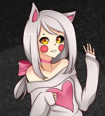 Mangle: hi my name is mangle and i want to be your friend *wave* Me: hey im  pikagirl but call me pika for short and yeah me and … | Anime fnaf,