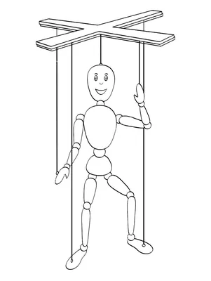 Марионетка, марионетка, птица клоуна, марионетка, гирлянда, марионетка для  демонстрации детской марионетки | AliExpress