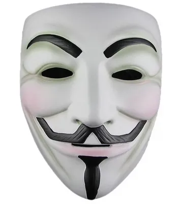 Карнавальная маска Гая Фокса черная 9690 купить в Краснодаре и России |  КубикРум