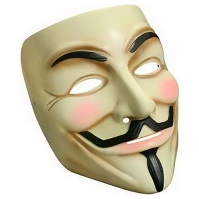 Маска Гая Фокса карнавальная маска с подкладками Анонимус матовая черная с  золотистыми чертами (id 92435530), купить в Казахстане, цена на Satu.kz