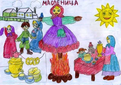 Рисунки Масленицы для срисовки (320 фото): оригинальные картинки для детей  в школу и детский сад