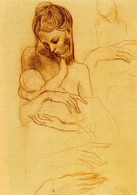 Мать и дитя в живописи