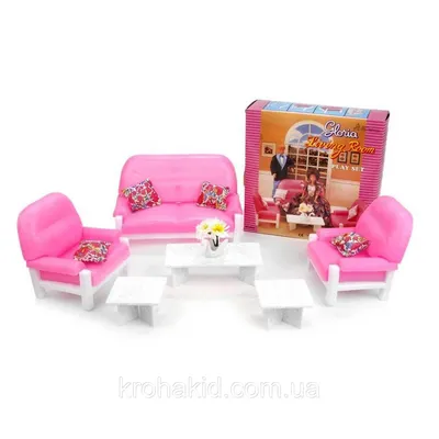 Комплект мебели для маленьких кукол из качественного и экологичного  материала