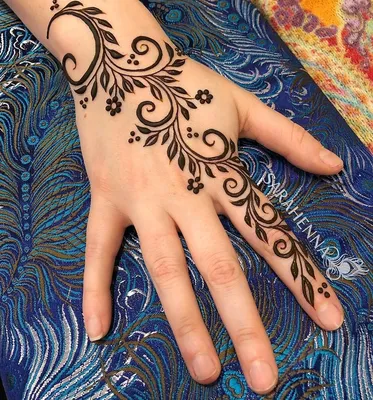 Мехенди на руке роспись хной Бохо фото кольцо | Мехенди, Бохо, Индийские  девушки