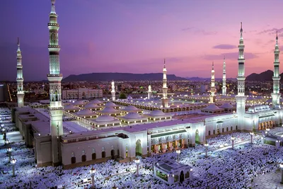 Мекка и мечеть медина | Премиум векторы