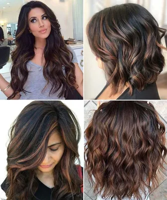 Колорирование на темные волосы средней длины - идеальное окрашивание (48  фото) | Brunette hair color, Thick hair styles, Hair color balayage