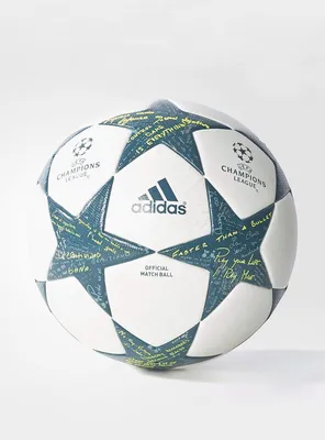 Футбольный мяч Adidas Лига Чемпионов УЕФА Finale 16 Official №5 white/blue  - купить в Москве, цены на Мегамаркет